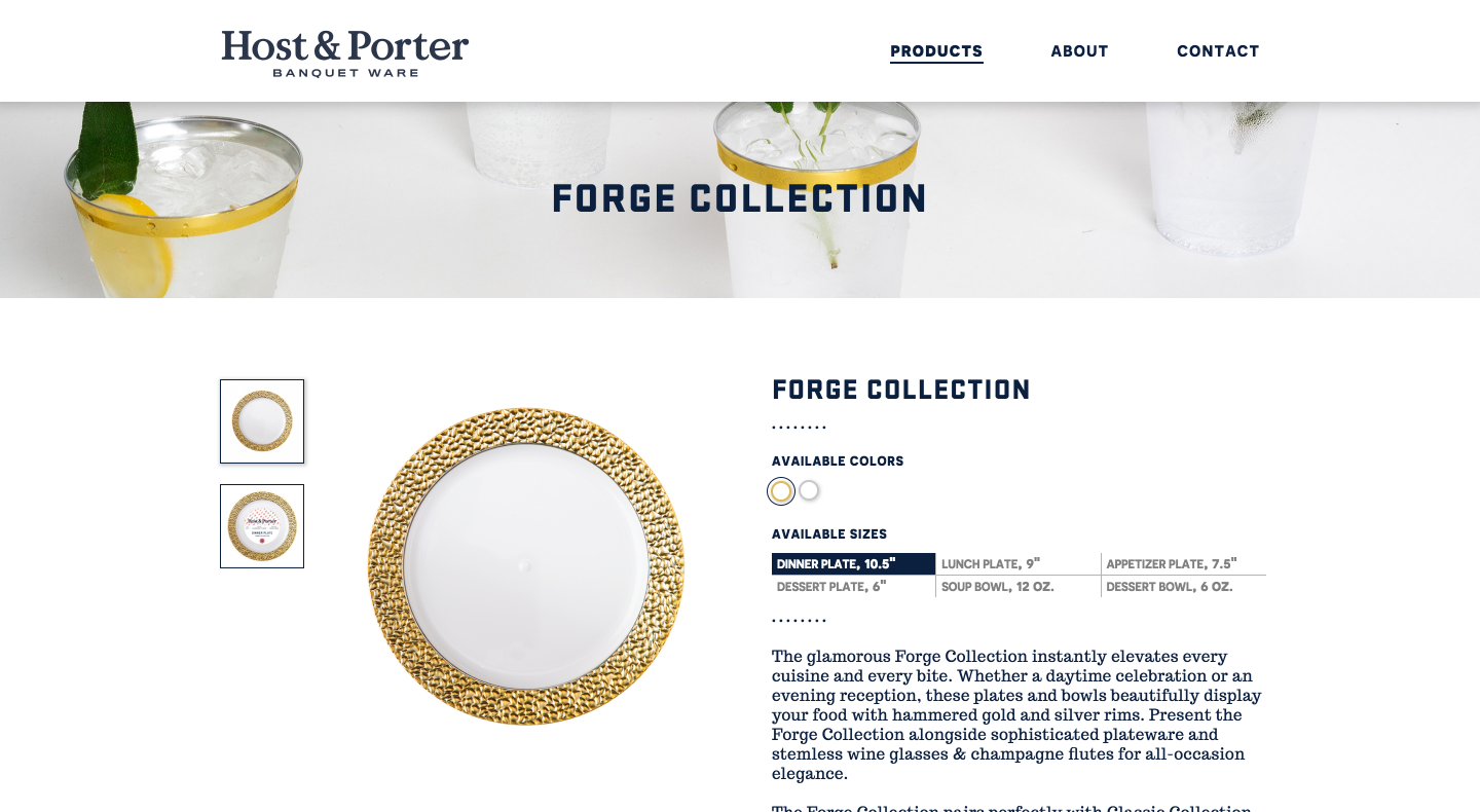 Host & Porter project product detail template design by Caava Design.
