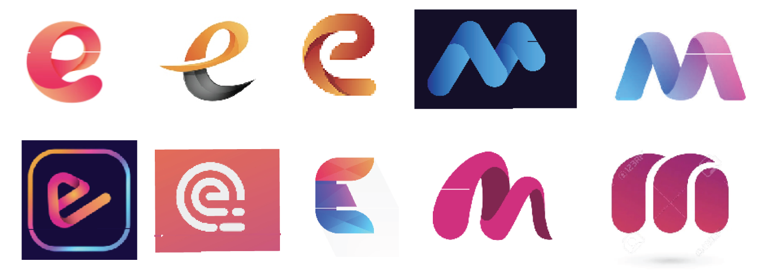 A collection of logos I found that matched the style I was looking for. A collection of logos I found that matched the style I was looking for.