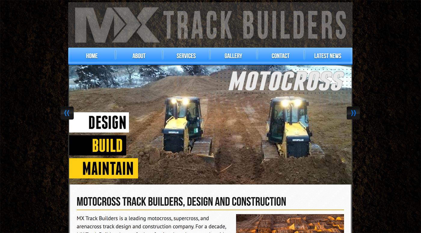 Screenshot of 2013 MX Trackbuilders website. Screenshot of 2013 MX Trackbuilders website.