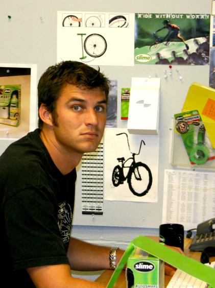 Ed at his desk early in his career