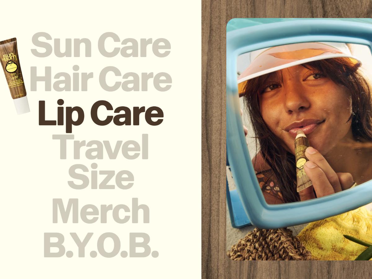 Sun Bum homepage interactive section screenshot